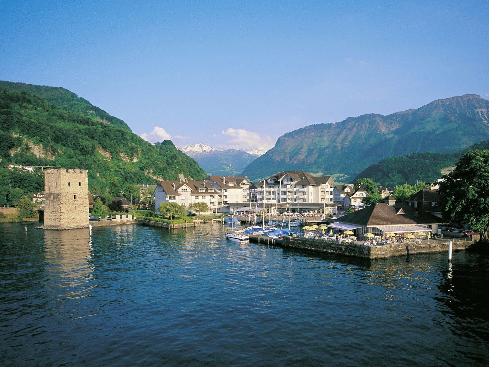 Hotel Winkelried Am See Stansstad Bagian luar foto